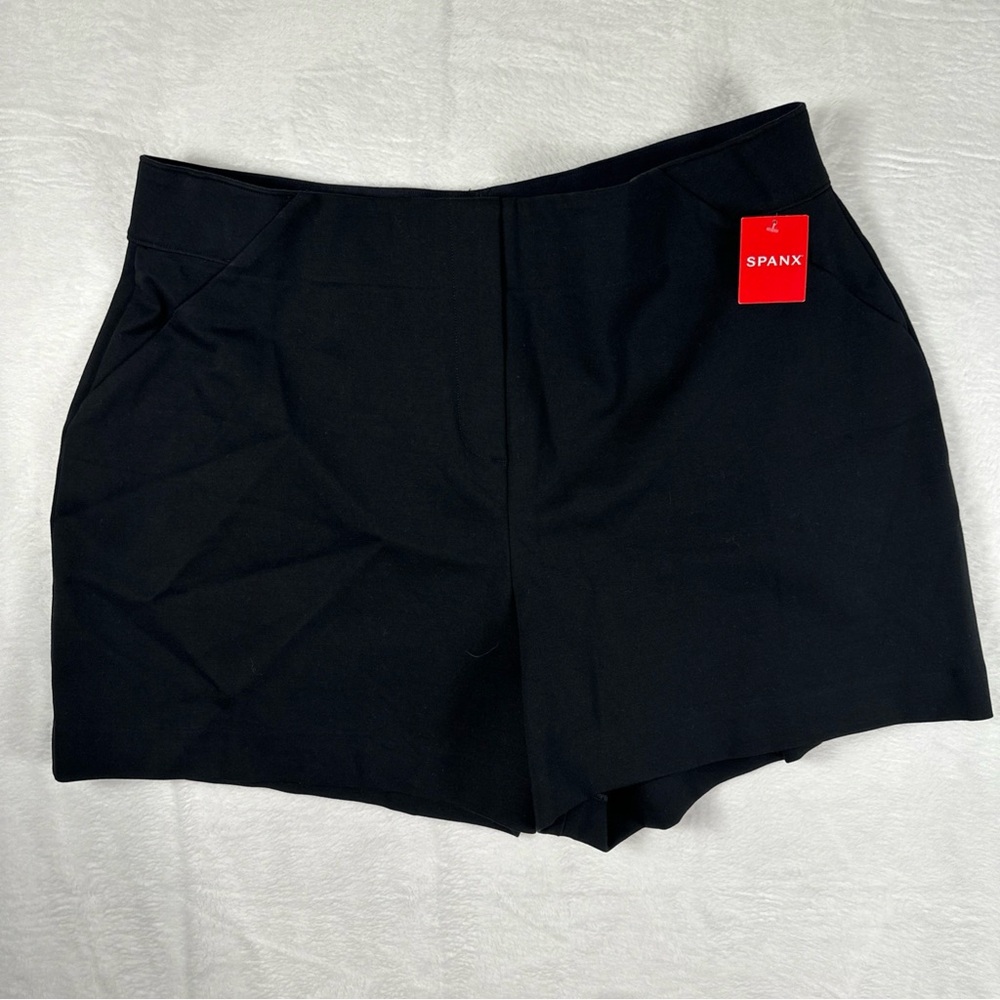 SPANX Women's Plus Size 2X Shorts Black PERFECT A-LINE SHORT 20410R NWT New